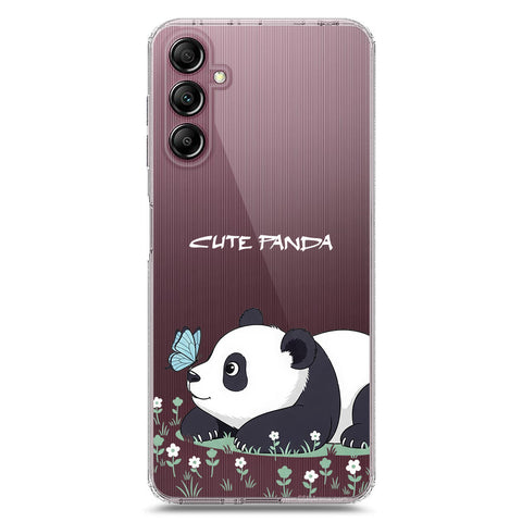 Samsung Galaxy A15 4G Cover -Dreamy Panda Series - Clear Phone Case - Soft Silicon Borders