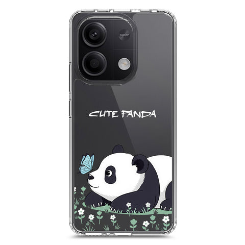 Xiaomi Redmi Note 13 Cover -Dreamy Panda Series - Clear Phone Case - Soft Silicon Borders