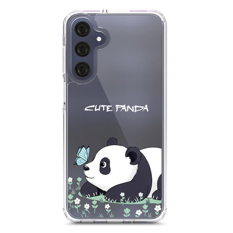 Samsung Galaxy A16 5G Cover -Dreamy Panda Series - Clear Phone Case - Soft Silicon Borders
