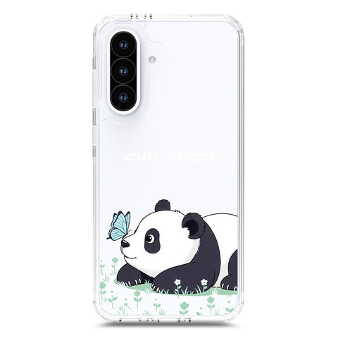 Samsung Galaxy A36 Cover -Dreamy Panda Series - Clear Phone Case - Soft Silicon Borders