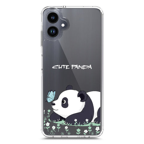 Samsung Galaxy A06 Cover -Dreamy Panda Series - Clear Phone Case - Soft Silicon Borders