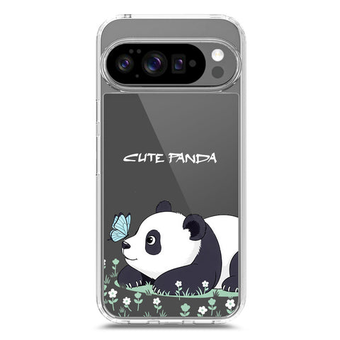 Google Pixel 10 Cover -Dreamy Panda Series - Clear Phone Case - Soft Silicon Borders