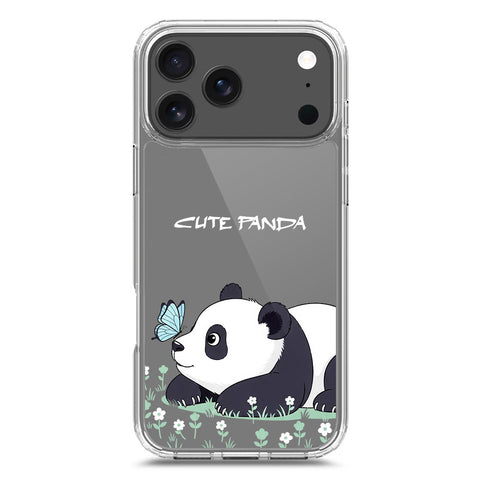 iPhone 17 Pro Max Cover -Dreamy Panda Series - Clear Phone Case - Soft Silicon Borders
