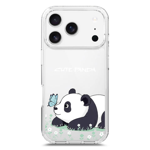 iPhone 17 Pro Cover -Dreamy Panda Series - Clear Phone Case - Soft Silicon Borders