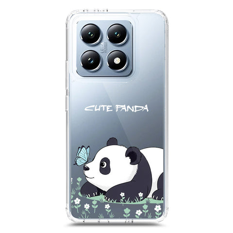 Xiaomi 14T Cover -Dreamy Panda Series - Clear Phone Case - Soft Silicon Borders