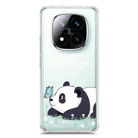 Xiaomi Redmi Note 14 Pro 5G Cover -Dreamy Panda Series - Clear Phone Case - Soft Silicon Borders