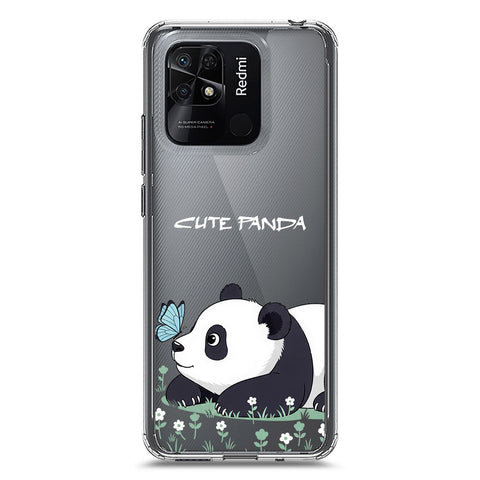Xiaomi Redmi 10C Cover -Dreamy Panda Series - Clear Phone Case - Soft Silicon Borders