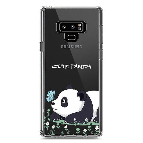 Samsung Galaxy Note 9 Cover -Dreamy Panda Series - Clear Phone Case - Soft Silicon Borders
