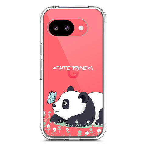 Google Pixel 10a Cover -Dreamy Panda Series - Clear Phone Case - Soft Silicon Borders