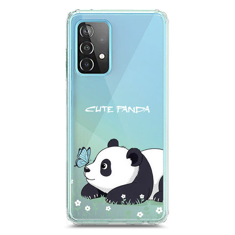Samsung Galaxy A52 Cover -Dreamy Panda Series - Clear Phone Case - Soft Silicon Borders