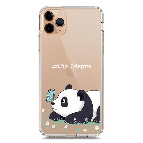 iPhone 11 Pro Max Cover -Dreamy Panda Series - Clear Phone Case - Soft Silicon Borders