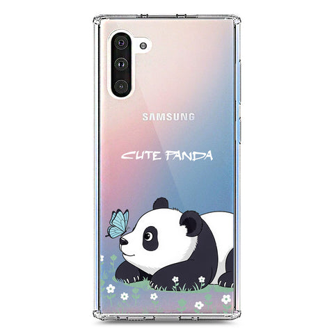 Samsung Galaxy Note 10 Cover -Dreamy Panda Series - Clear Phone Case - Soft Silicon Borders