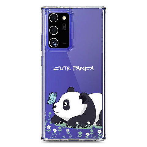 Samsung Galaxy Note 20 Ultra Cover -Dreamy Panda Series - Clear Phone Case - Soft Silicon Borders