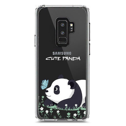 Samsung Galaxy S9 Plus Cover -Dreamy Panda Series - Clear Phone Case - Soft Silicon Borders