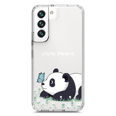 Samsung Galaxy S22 5G Cover -Dreamy Panda Series - Clear Phone Case - Soft Silicon Borders