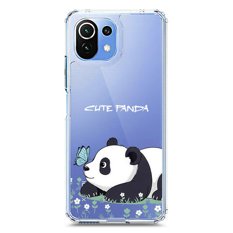 Xiaomi 11 Lite 5G NE Cover -Dreamy Panda Series - Clear Phone Case - Soft Silicon Borders