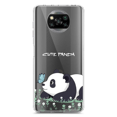 Xiaomi Poco X3 Cover -Dreamy Panda Series - Clear Phone Case - Soft Silicon Borders