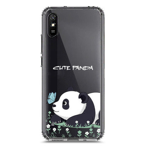 Xiaomi Redmi 9i Cover -Dreamy Panda Series - Clear Phone Case - Soft Silicon Borders