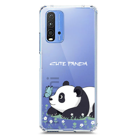 Xiaomi Redmi 9T Cover -Dreamy Panda Series - Clear Phone Case - Soft Silicon Borders