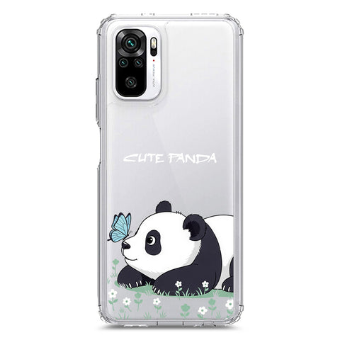 Xiaomi Redmi Note 10 4G Cover -Dreamy Panda Series - Clear Phone Case - Soft Silicon Borders