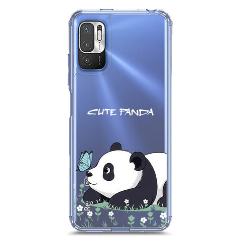 Xiaomi Redmi Note 10T 5G Cover -Dreamy Panda Series - Clear Phone Case - Soft Silicon Borders