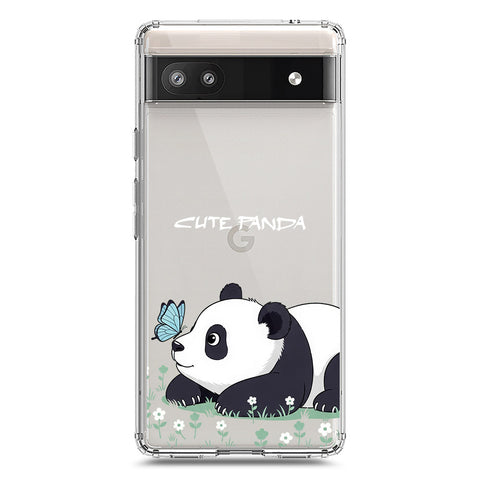 Google Pixel 6 Cover -Dreamy Panda Series - Clear Phone Case - Soft Silicon Borders