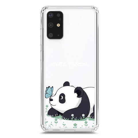 Samsung Galaxy S20 Plus Cover -Dreamy Panda Series - Clear Phone Case - Soft Silicon Borders