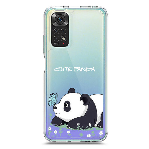 Xiaomi Redmi Note 11S Cover -Dreamy Panda Series - Clear Phone Case - Soft Silicon Borders