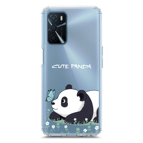 Oppo A54s Cover -Dreamy Panda Series - Clear Phone Case - Soft Silicon Borders