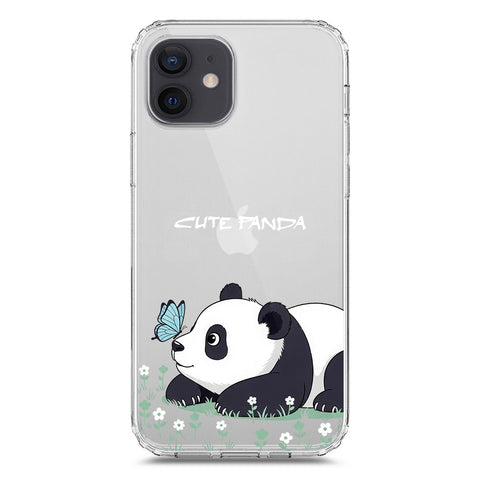iPhone 12 Pro Cover -Dreamy Panda Series - Clear Phone Case - Soft Silicon Borders