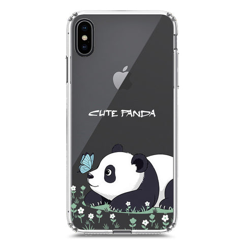 iPhone XS Max Cover -Dreamy Panda Series - Clear Phone Case - Soft Silicon Borders