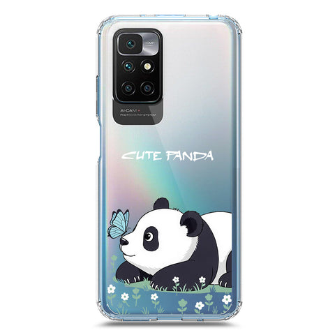 Xiaomi Redmi 10 2022 Cover -Dreamy Panda Series - Clear Phone Case - Soft Silicon Borders