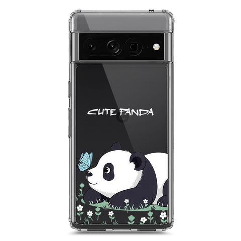 Google Pixel 7 Pro Cover -Dreamy Panda Series - Clear Phone Case - Soft Silicon Borders