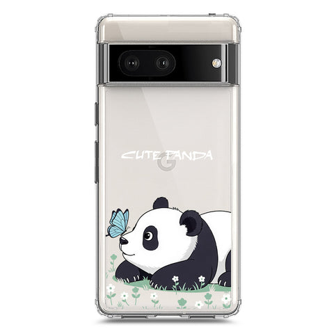 Google Pixel 7 Cover -Dreamy Panda Series - Clear Phone Case - Soft Silicon Borders