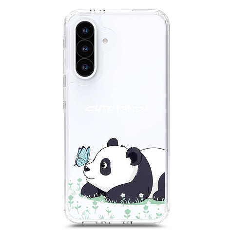 Samsung Galaxy A17 Cover -Dreamy Panda Series - Clear Phone Case - Soft Silicon Borders