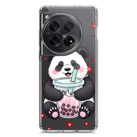 OnePlus 12 Cover -Dreamy Panda Series - Clear Phone Case - Soft Silicon Borders