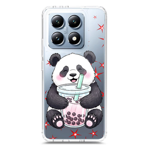 Xiaomi 14T Pro Cover -Dreamy Panda Series - Clear Phone Case - Soft Silicon Borders