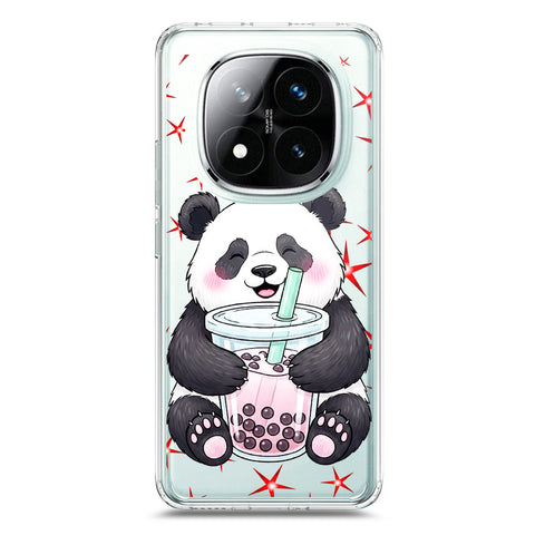 Xiaomi Redmi Note 14 Pro 4G Cover -Dreamy Panda Series - Clear Phone Case - Soft Silicon Borders