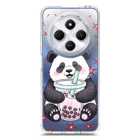 Xiaomi Poco C75 Cover -Dreamy Panda Series - Clear Phone Case - Soft Silicon Borders