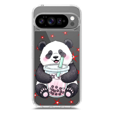 Google Pixel 10 Cover -Dreamy Panda Series - Clear Phone Case - Soft Silicon Borders