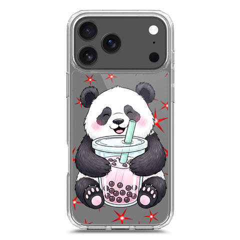 iPhone 17 Pro Max Cover -Dreamy Panda Series - Clear Phone Case - Soft Silicon Borders