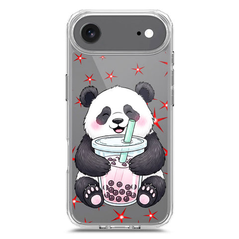 iPhone 17 Air Cover -Dreamy Panda Series - Clear Phone Case - Soft Silicon Borders