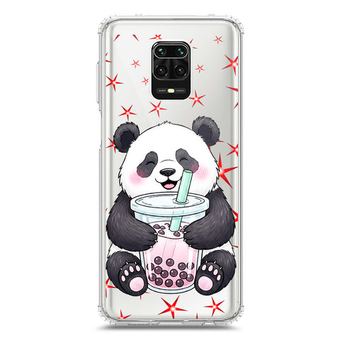 Xiaomi Redmi Note 9 Pro Max Cover -Dreamy Panda Series - Clear Phone Case - Soft Silicon Borders