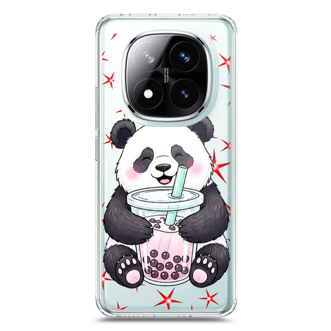 Xiaomi Redmi Note 14 Pro 5G Cover -Dreamy Panda Series - Clear Phone Case - Soft Silicon Borders