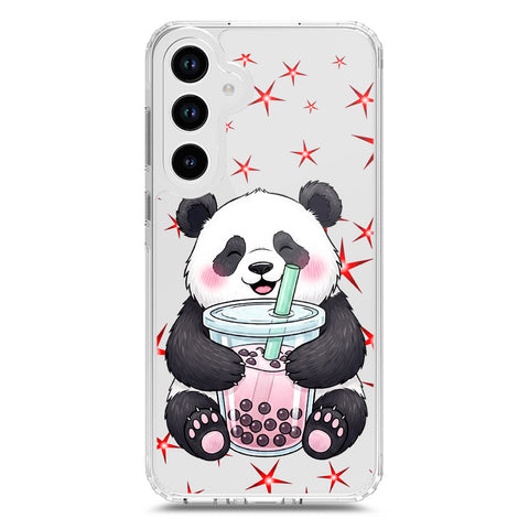 Samsung Galaxy A33 5G Cover -Dreamy Panda Series - Clear Phone Case - Soft Silicon Borders