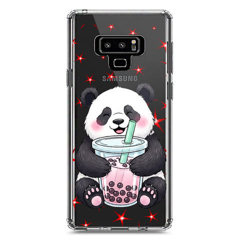 Samsung Galaxy Note 9 Cover -Dreamy Panda Series - Clear Phone Case - Soft Silicon Borders