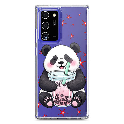 Samsung Galaxy Note 20 Ultra Cover -Dreamy Panda Series - Clear Phone Case - Soft Silicon Borders