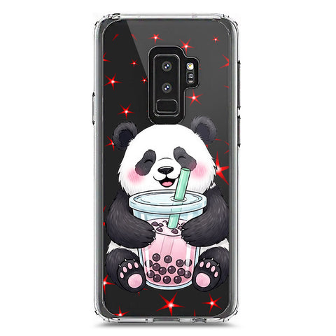 Samsung Galaxy S9 Plus Cover -Dreamy Panda Series - Clear Phone Case - Soft Silicon Borders