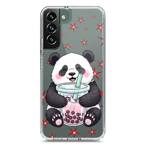 Samsung Galaxy S22 Plus 5G Cover -Dreamy Panda Series - Clear Phone Case - Soft Silicon Borders