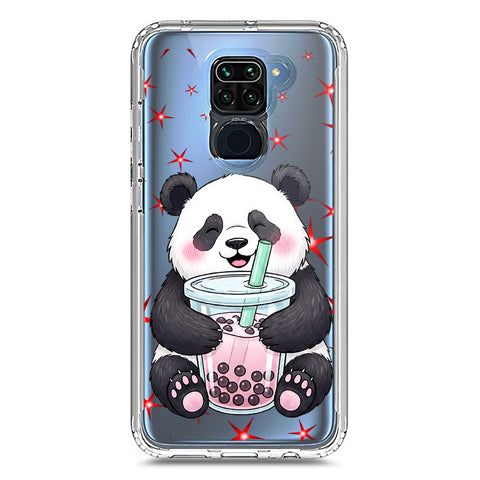 Xiaomi Redmi 10X 4G Cover -Dreamy Panda Series - Clear Phone Case - Soft Silicon Borders